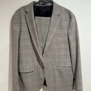 Zara Mens Checkered Suit